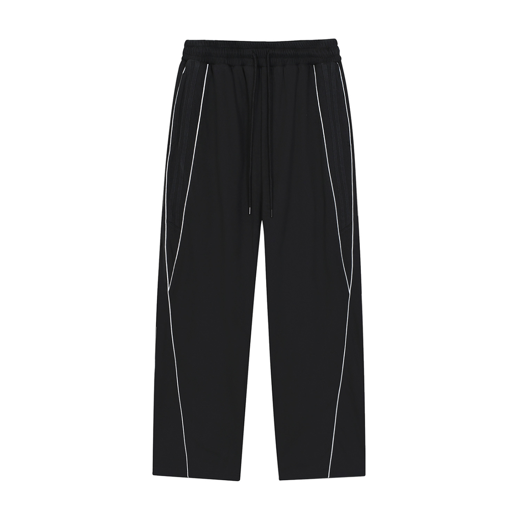 Reflection Striped Straight-Leg Sweatpants